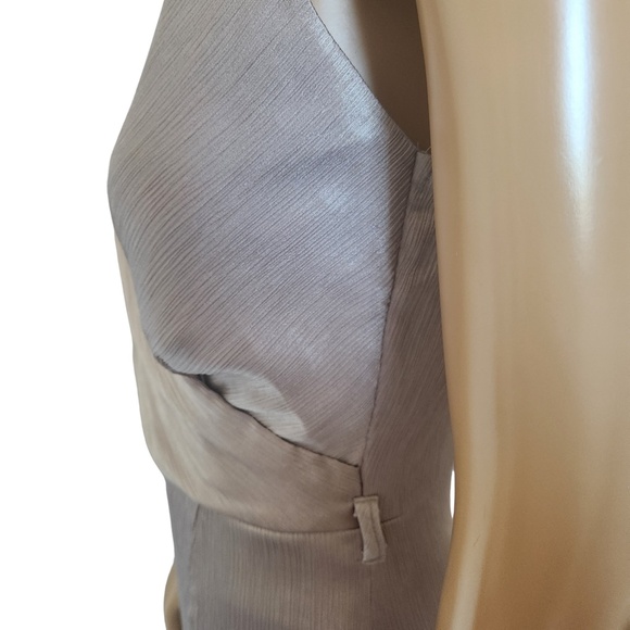 Satin Wrap Maxi Dress with Spaghetti Straps Size 10 - Picture 5 of 7